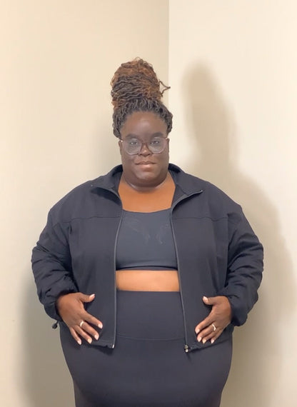 Cropped Zipper Jacket